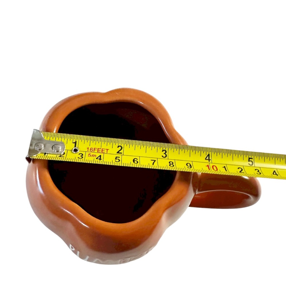 NEW Rae Dunn PUMPKIN SPICE Pumpkin Shaped Mug - Picture 6 of 7